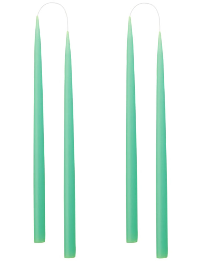 Stabkerzen - 4 Kerzen in der Größe von 35cm in einer Geschenkverpackung in der Farbe Pastel Green #30
