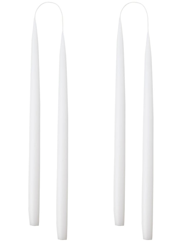 Stabkerzen - 4 Kerzen in der Größe von 35cm in einer Geschenkverpackung in der Farbe White #01