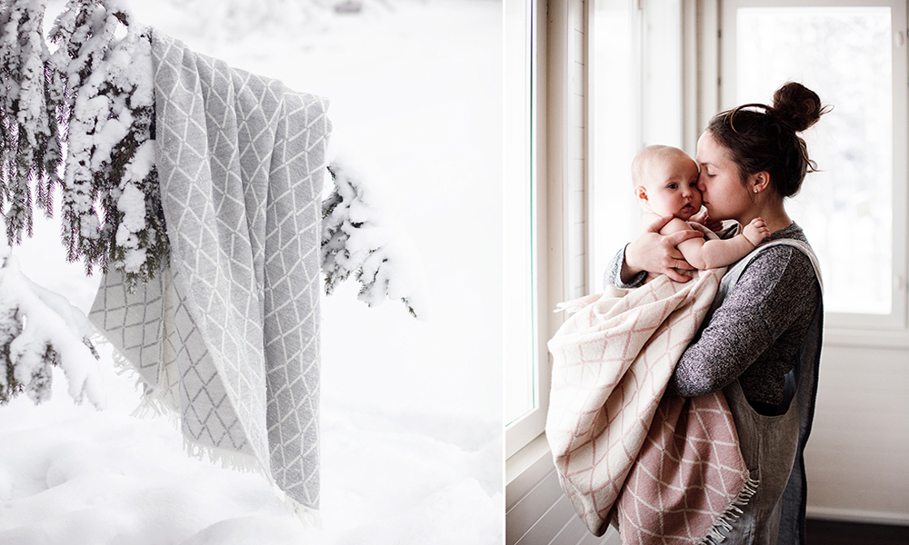 Puikko Kuscheldecken aus 100 % Lammwolle von Lapuan Kankurit sind in 3 verschiedenen Fraben verfügbar. Die Puikko Decken überzeugen nicht nur im Design, sondern wärmen Sie oder Ihre Kinder auch an kühleren Tagen.