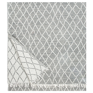 Puikko Wolldecke aus 100% Schurwolle in Grey von Lapuan Kankurit