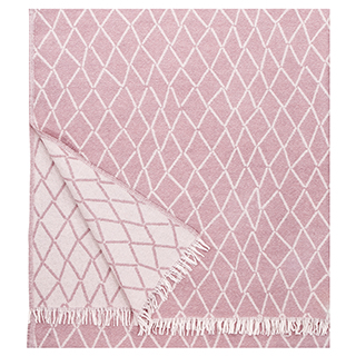 Puikko Wolldecke aus 100% Schurwolle in Rose von Lapuan Kankurit