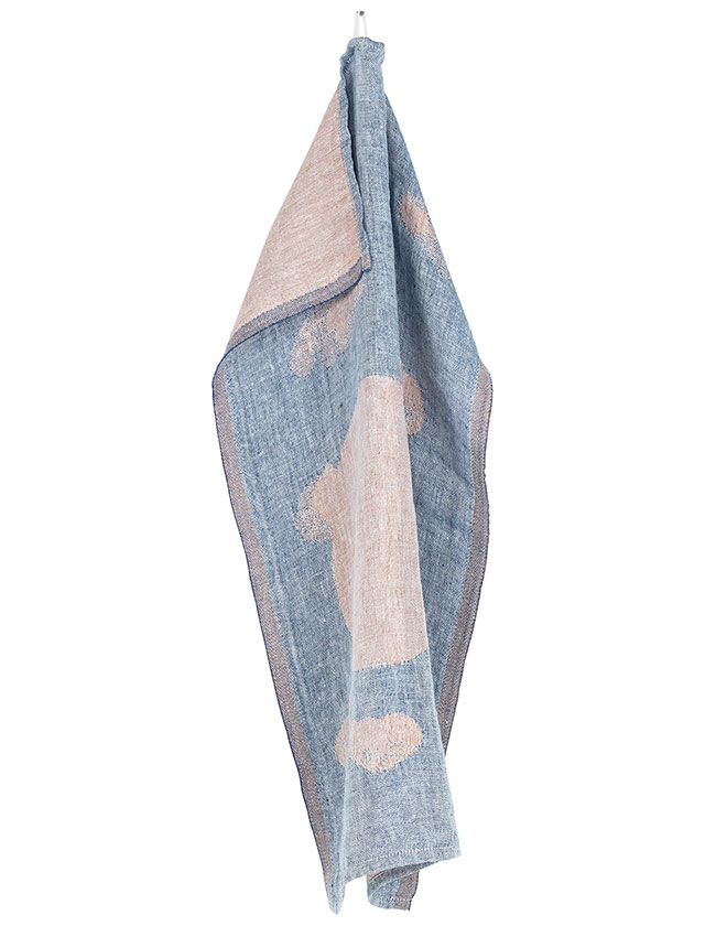 Leinengeschirrtuch Blue-Cinnamon aus der HIETSU-Kollektion des finnischen Herstellers Lapuan Kankurit.