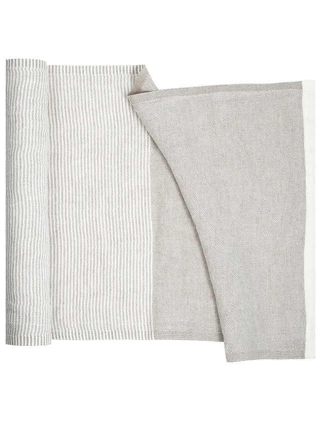 Lapuan Kankurit Saunaauflage „Kaisla“ aus 100% Leinen in leinen-white.