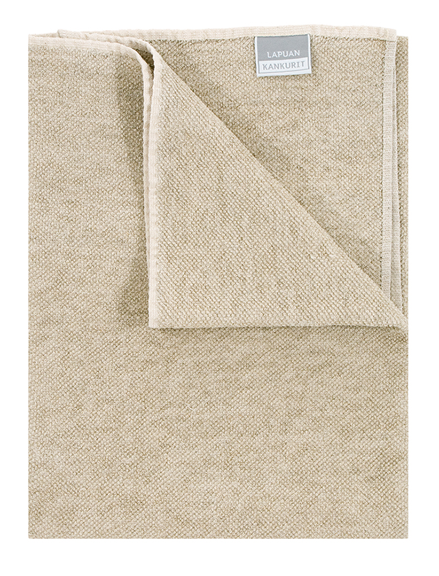 Kivi Duschtuch/ Saunatuch aus gewaschenem Leinenfrottee von Lapuan Kankurit in White Linen