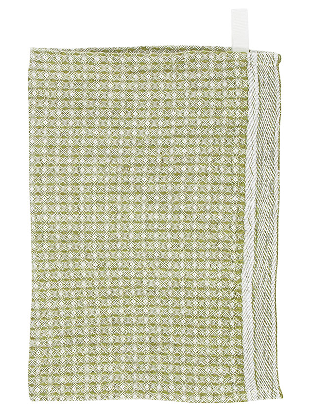 Maija Dishcloth White-Olive - Spültuch von Lapuan Kankurit aus Finnland