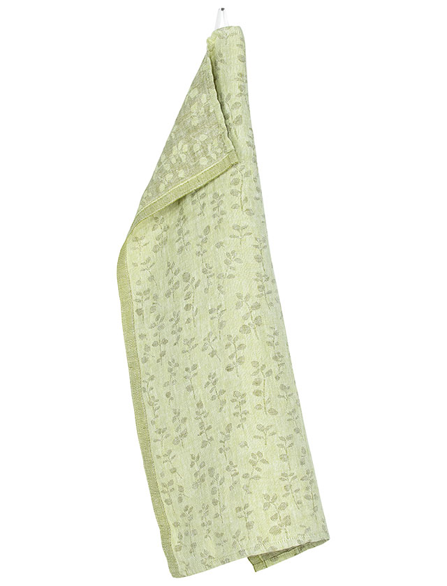 MEIRAMI Geschirrtuch in Lime-Olive von der finnischen Marke Lapuan Kankurit.