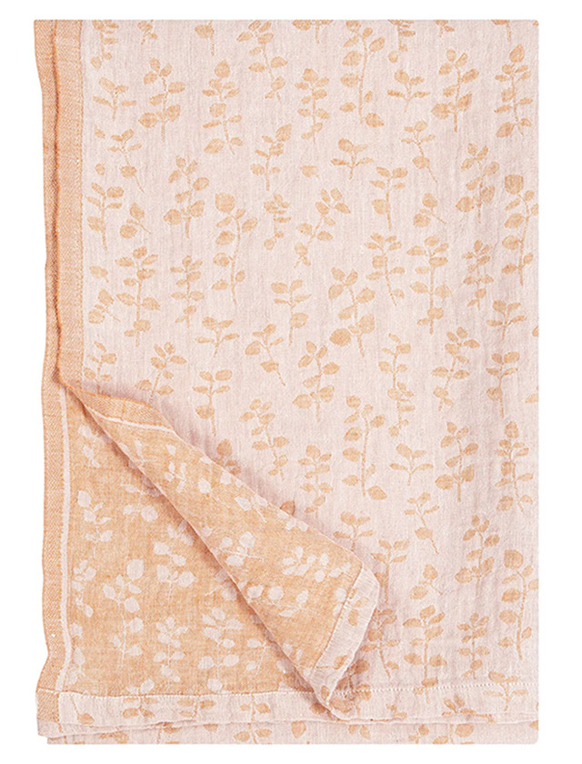 MEIRAMI Leinentuch in Rose-Cinnamon von der finnischen Marke Lapuan Kankurit.