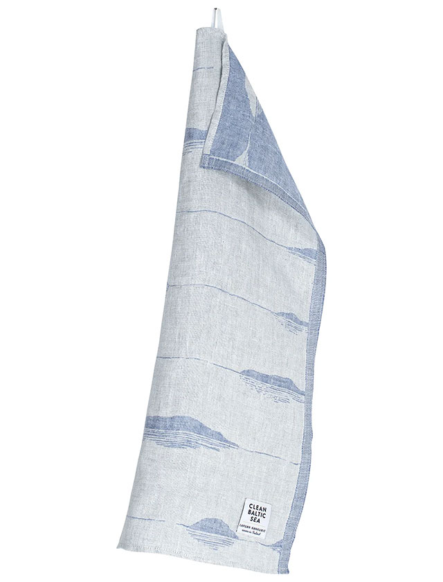 Merellä Handtuch in Linen Blue von Lapuan Kankurit.