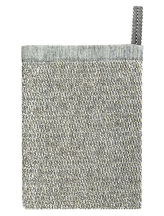 Meri Waschhandschuh in White-Linen-Black von Lapuan Kankurit