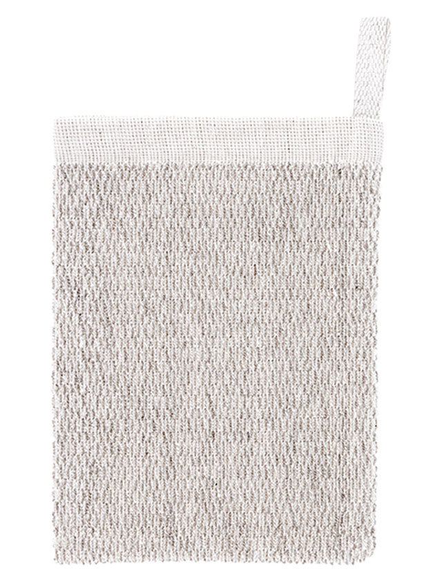Meri Waschhandschuh in White-Linen von Lapuan Kankurit