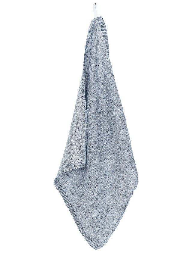 Nyytti Gästehandtuch in White Blueberry von Lapuan Kankurit aus Leinen und Tencel.