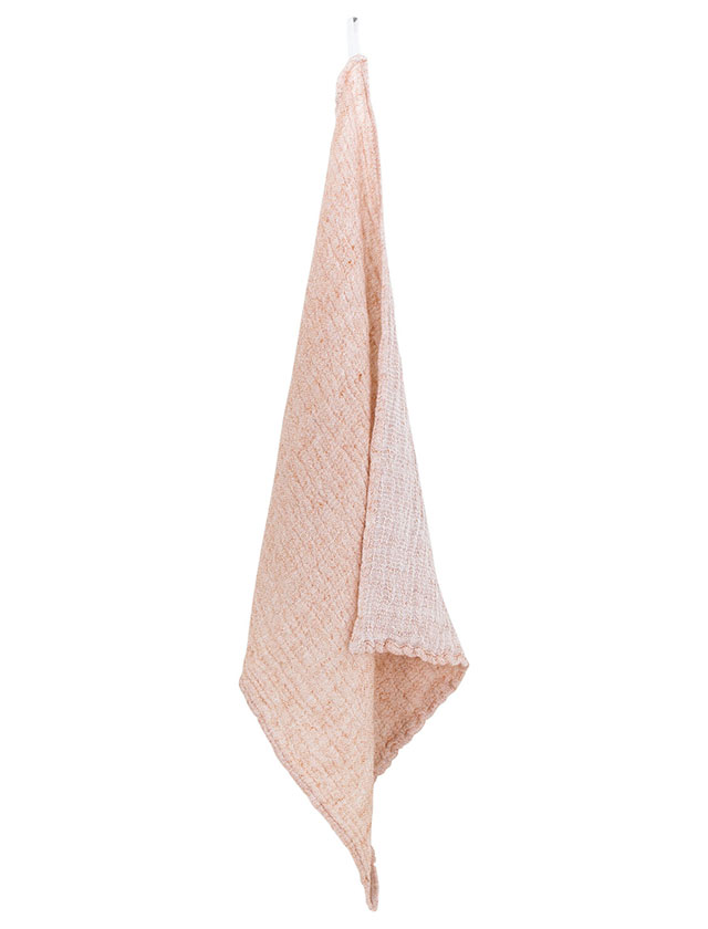 Nyytti Gästehandtuch in White Cinnamon von Lapuan Kankurit aus Leinen und Tencel.