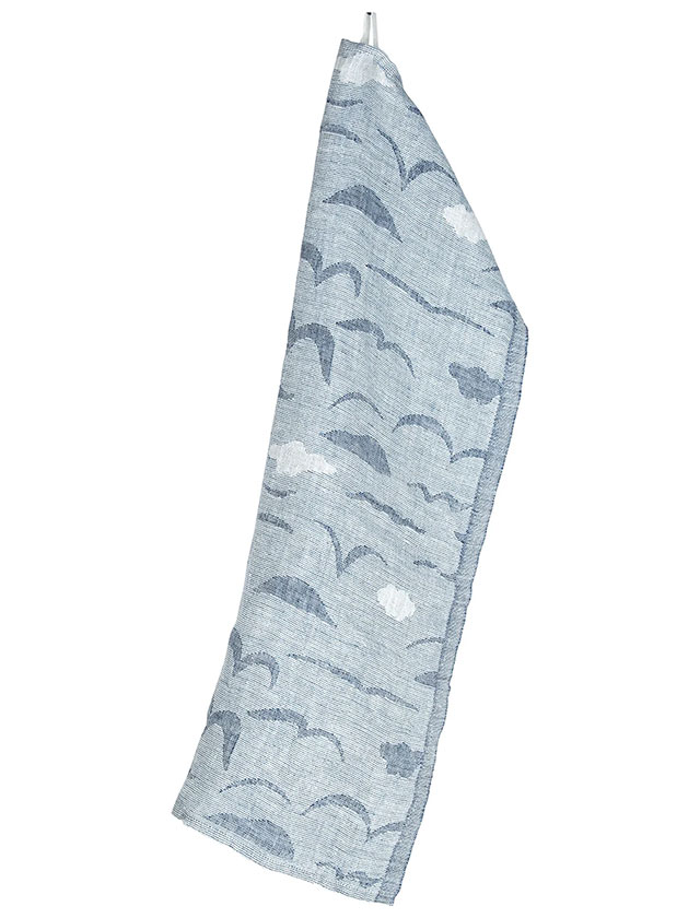 RANNALLA Geschirrtuch von Lapuan Kankurit in der Farbe White Blue.