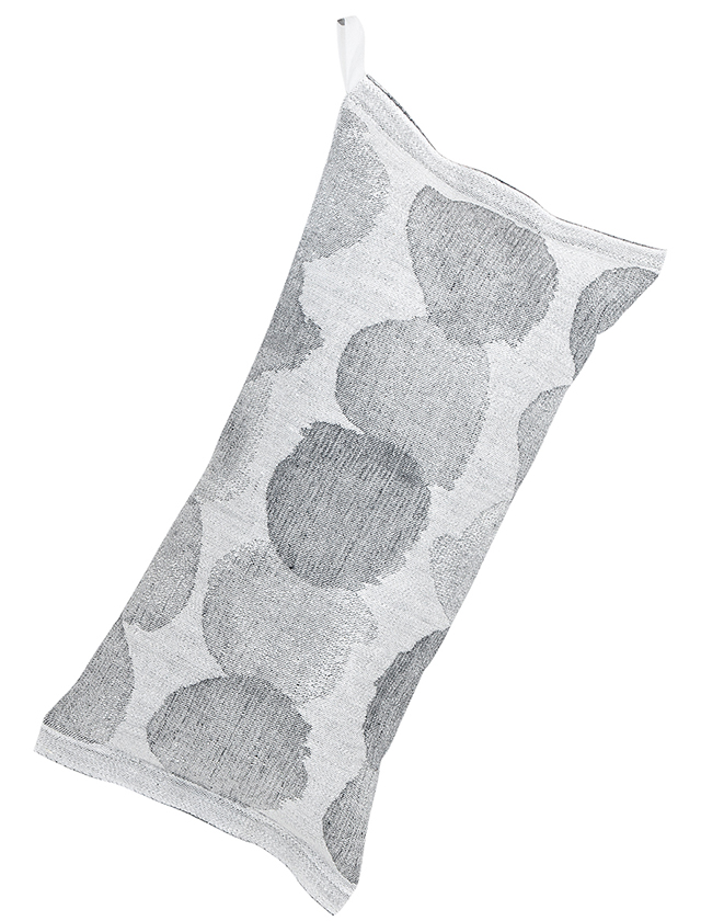 Sade Saunakissen aus Leinen & Baumwolle in White-Grey von Lapuan Kankurit