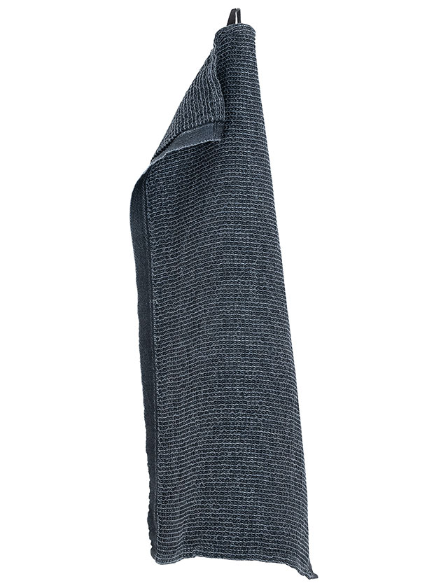 Terva Gästehandtuch aus Tencel in der Farbe Black Graphite von Lapuan Kankurit aus Finnland.
