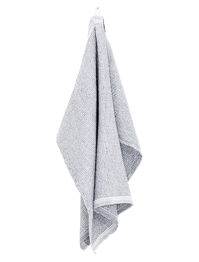 Terva Handtuch aus Tencel in der Farbe White Grey von Lapuan Kankurit aus Finnland.