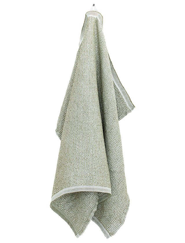Terva Handtuch aus Tencel in der Farbe White Olive von Lapuan Kankurit aus Finnland.