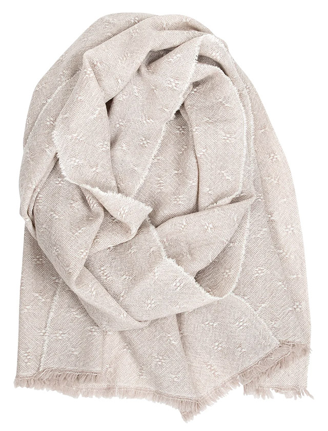 Tuula Schal aus Merinowolle in Beige von Lapuan Kankurit
