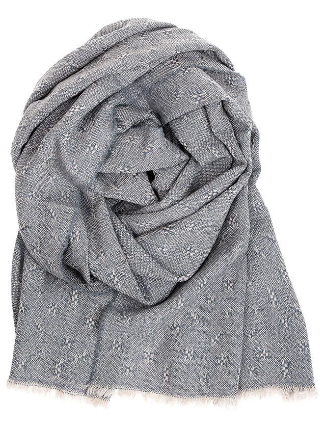Tuula Schal aus Merinowolle in Dark Grey von Lapuan Kankurit