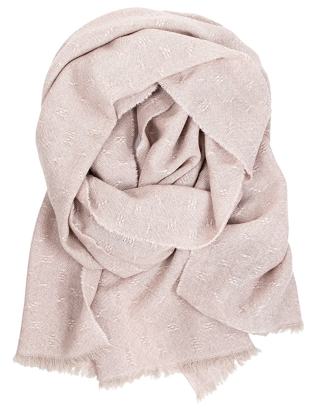 Tuula Schal aus Merinowolle in Rose von Lapuan Kankurit