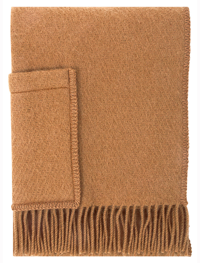 Uni Pocket Shawl in Cognac - Poncho mit Taschen von Lapuan Kankurit aus Finnland