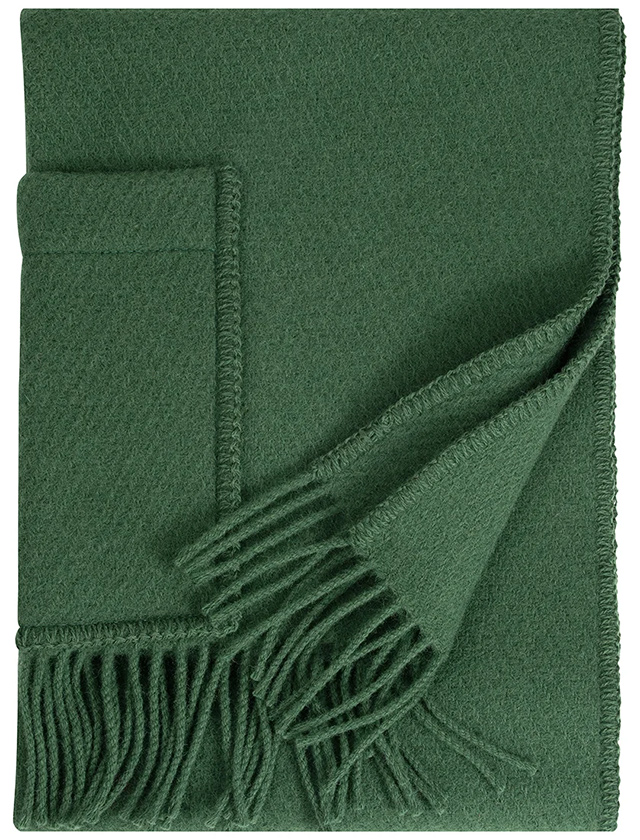 Uni Pocket Shawl in Dark Moss Green - Poncho mit Taschen von Lapuan Kankurit aus Finnland