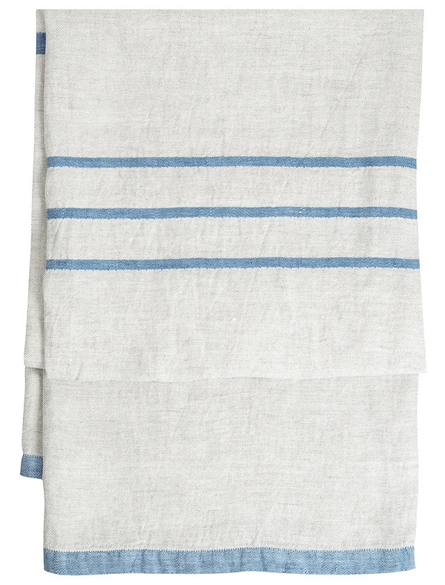 USVA Decke aus 100% Leinen in Linen-Blue von Lapuan Kankurit