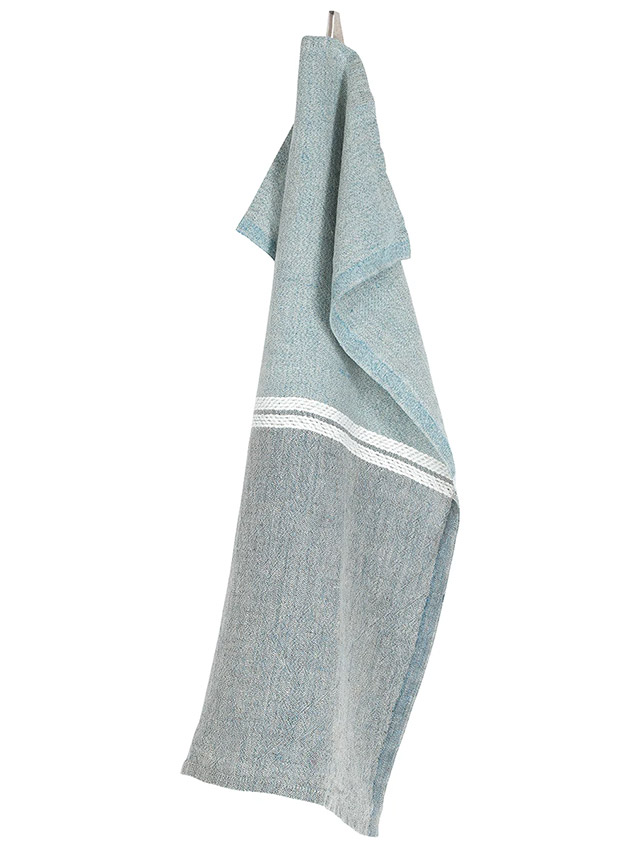 VENLA Geschirrtuch in Melange-Blue-White von der finnischen Marke Lapuan Kankurit.