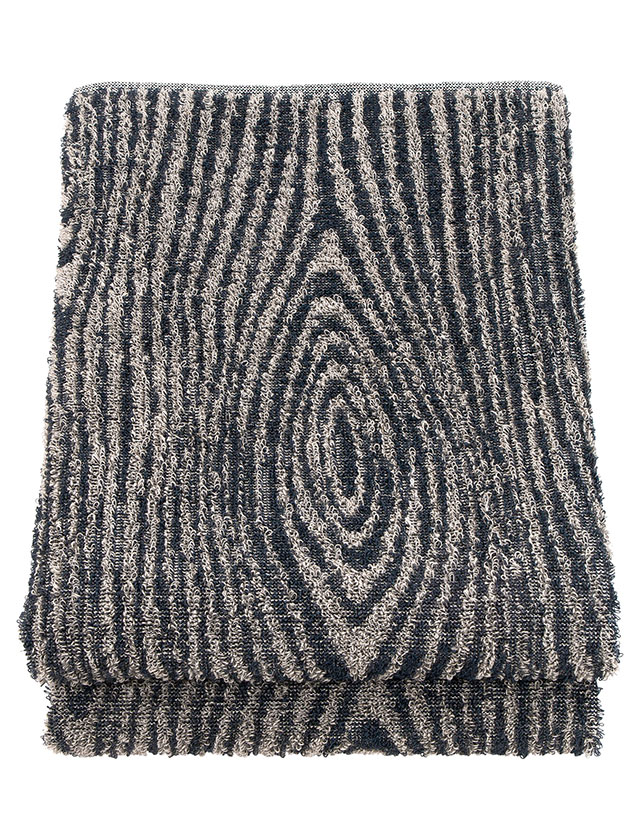 Viilu Dusch- & Badetuche aus Halbleinen in der Farbe Black-Linen von Lapuan Kankurit aus Finnland