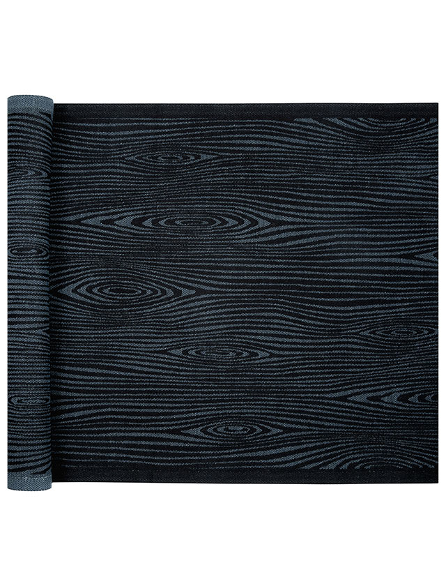Viilu lange Saunaauflage aus Halbleinen in der Farbe Black-Graphite von Lapuan Kankurit aus Finnland