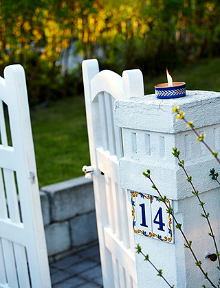 Marschall Windlicht aus Stearin von Liljeholmens für den Garten, Hochzeitfeste, Gartenparty und den Feuerkorb