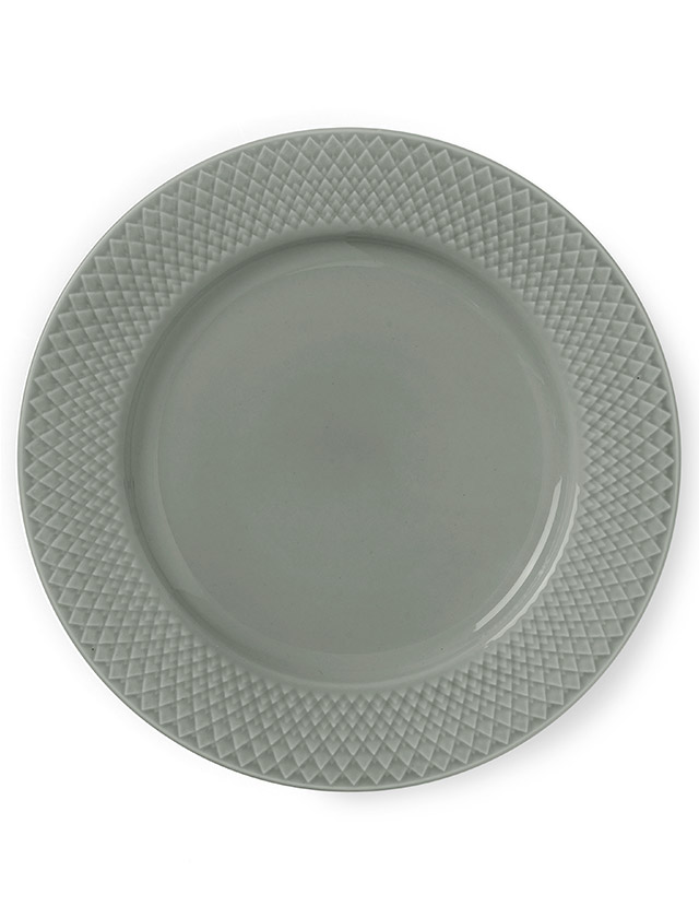 Rhombe Earth Essteller in der Farbe Moss von Lyngby Porcelæn