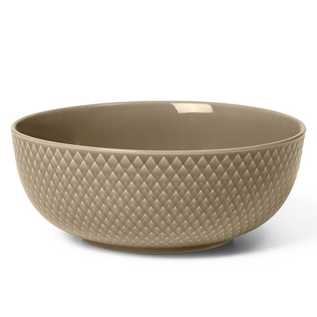 Rhombe Earth Midi-Schale in der Farbe Clay