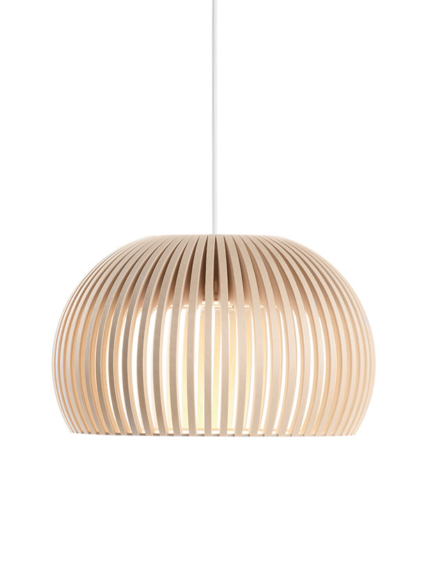 Atto 5000 – Pendelleuchte in Birke von Secto Design aus Finnland.