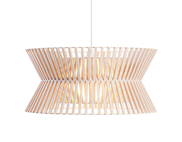 Kontro 6000 – Pendelleuchte in Birke von Secto Design aus Finnland.