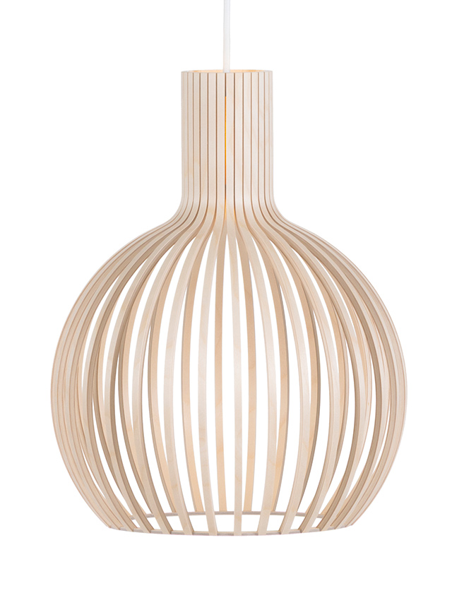 Secto Design Octo 4242 Pendelleuchte aus Birkenholz