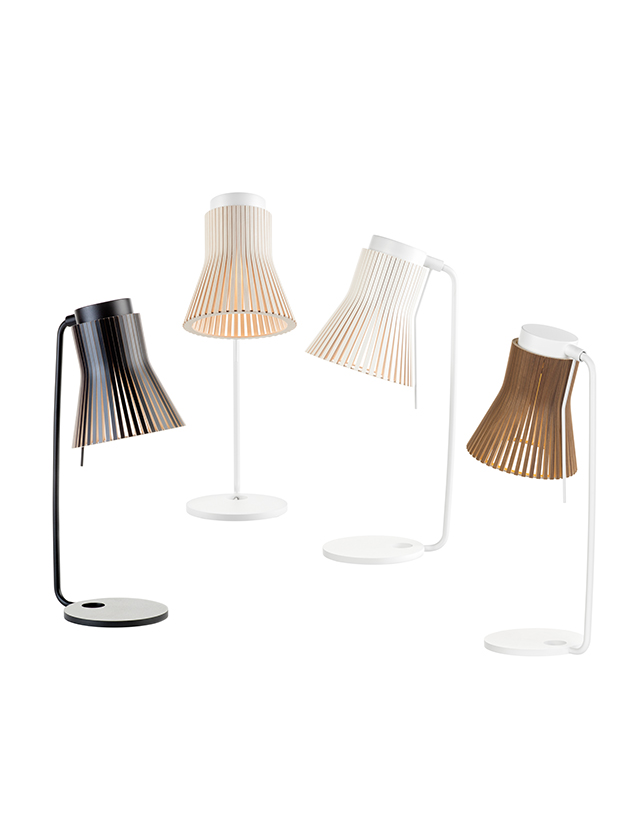 Secto Design Petite 4620 Tischleuchten aus Birkenholz in natürlichem Design