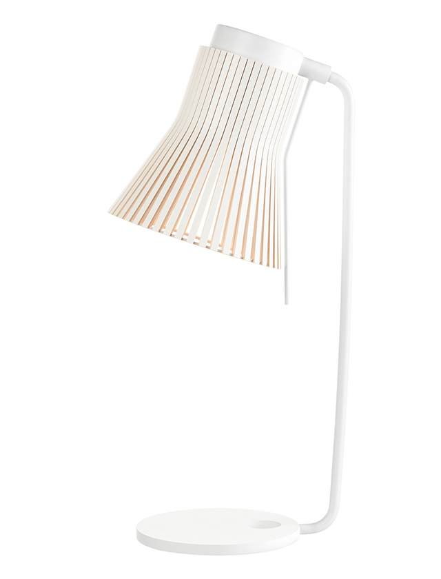 Secto Design Petite 4620 Tischleuchte aus Birkenholz in natürlichem Design in furniertem Weiß