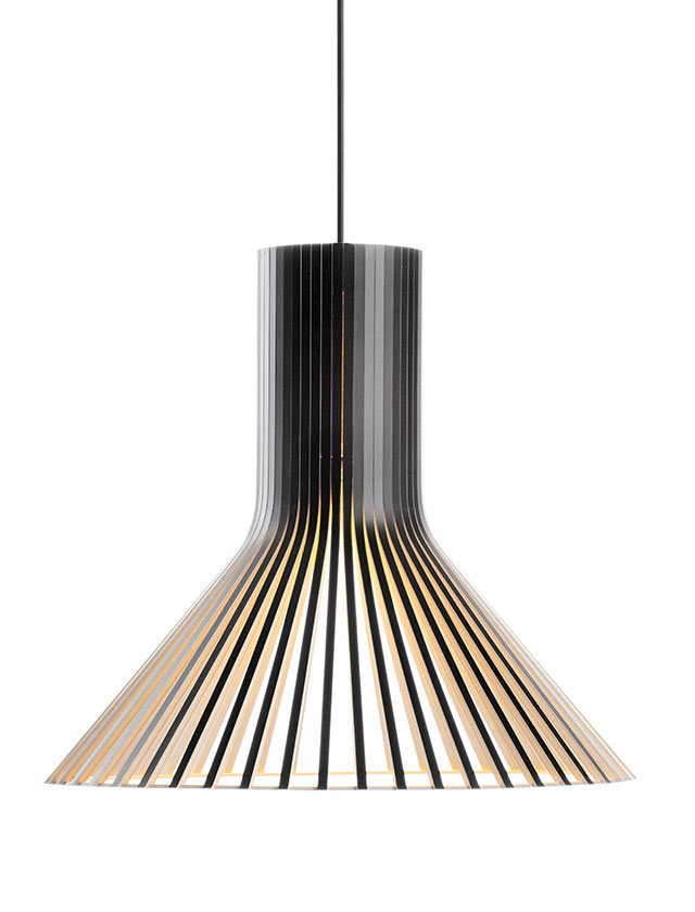 Puncto 4203 Hängeleuchte in Schwarz lackiert von Secto Design