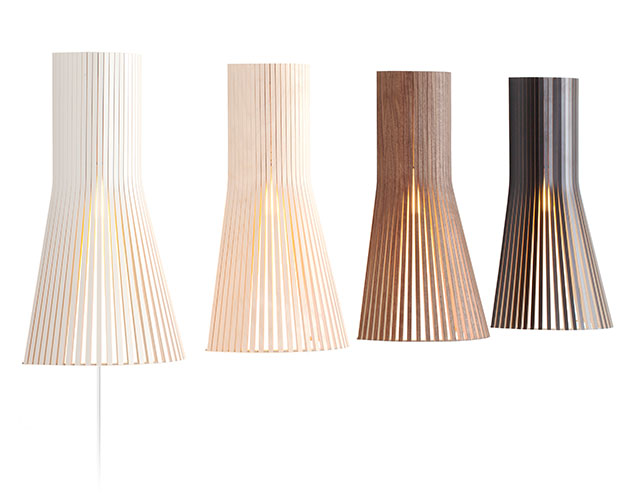 Secto 4232 small Wandleuchten in Weiß, Birke, Walnuss und Schwarz von Secto Design aus Finnland