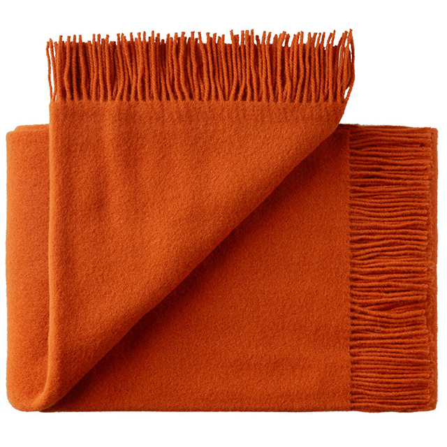 Athen Wolldecke - Burnt Orange von Silkeborg Uldspinderi