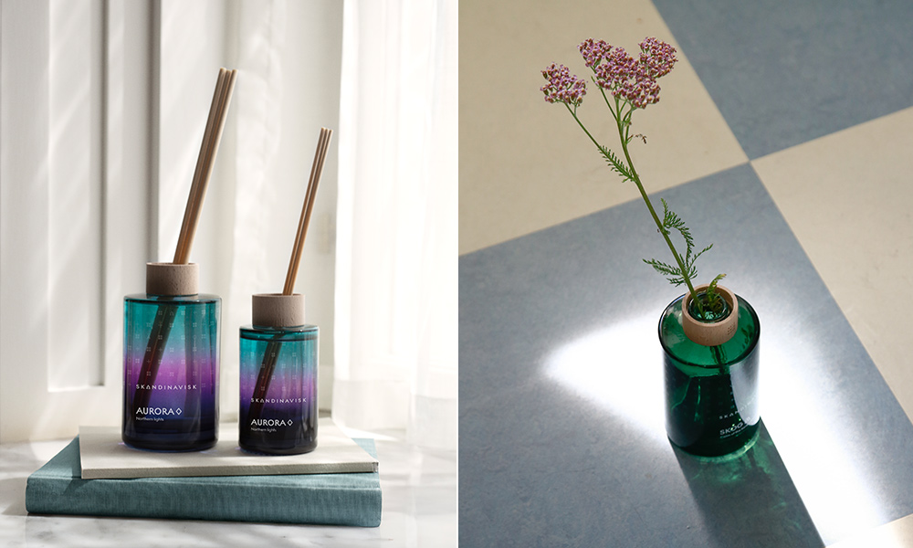 Skandinavisk Diffuser und Raumdüfte mit Duftstäbchen für eine natürliche, nordisch inspirierte Raumduft-Atmosphäre im Zuhause