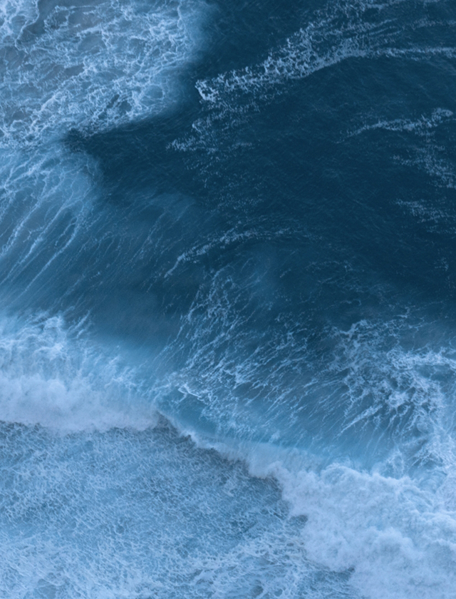Skandinavisk HAV Duftkerzen und Raumduft mit frischem, maritimem Duft nach Salzwasser-Gischt, Meeresalgen, Weißdorn und Strandrose – inspiriert von den wilden skandinavischen Küsten.