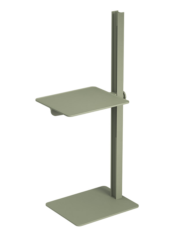 Museum Sidetable aus Aluminium in Grün