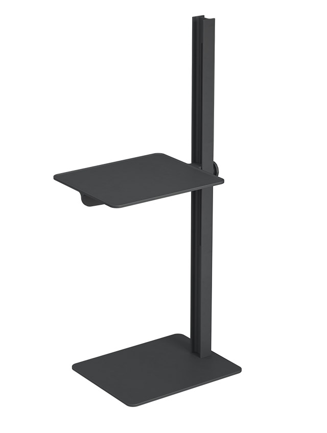 Museum Sidetable aus Aluminium in Schwarz