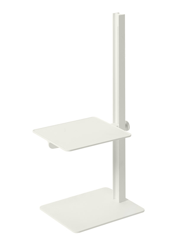 Museum Sidetable aus Aluminium in Weiß