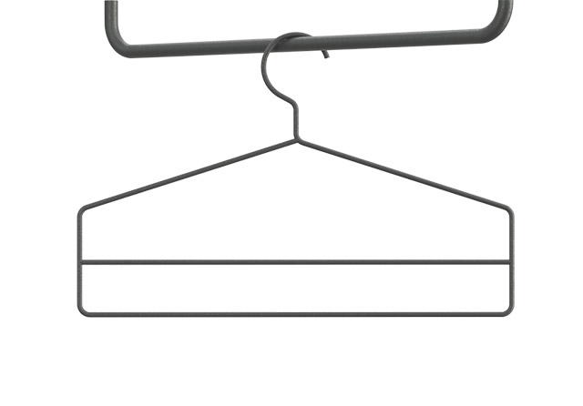 Kleiderbügel in Dunkelgrau von String Furniture