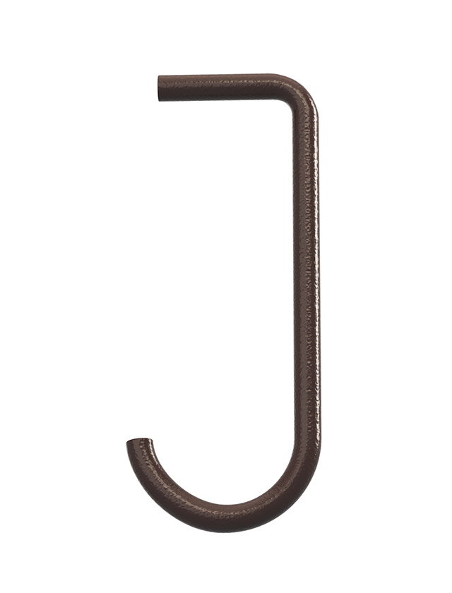 J-Garderobenhaken in Dunkelbraun für String Regal System