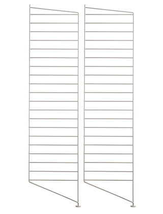 String Regal System Bodenleiter in Beige - 115x30 im 2er-Pack