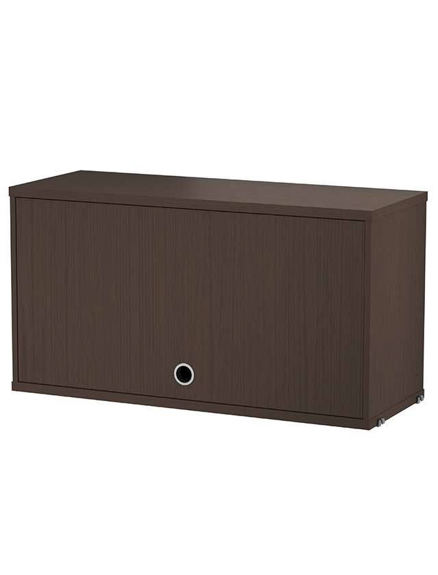 String Schrankelement – Hängeschrank mit Klapptür (Dunkle Eiche)